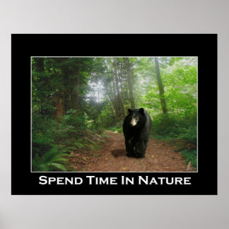 POSTER de Motivação de TRAIL de URSO PRETO