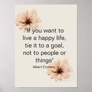 Poster de Motivação de Vintage Minimalista