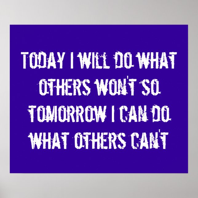 Poster de motivação desportiva (Frente)