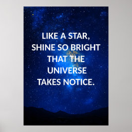 Poster de Motivação do Céu Azul