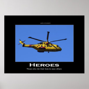 Poster de Motivação do Helicóptero de Pesquisa e E