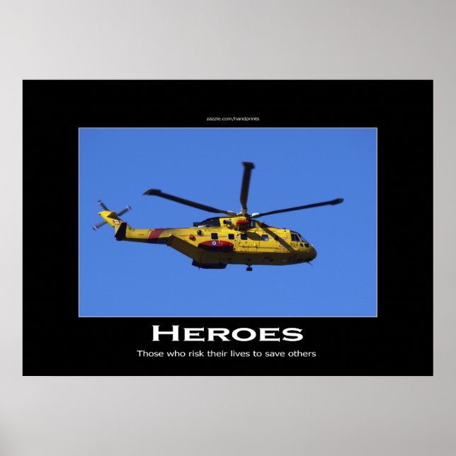 Poster de Motivação do Helicóptero de Pesquisa e E (Frente)