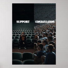 Poster de Motivação do Hustle do Duro de Trabalho