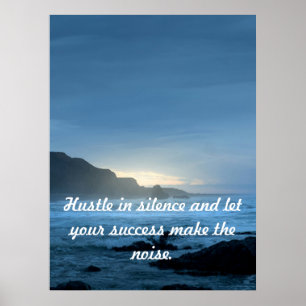 Pôster de Motivação do Oceano de Sucesso Personali