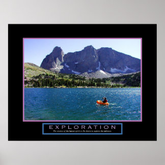 Poster de Motivação - "Exploração" - 22"x28"