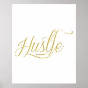 Poster de Motivação Hustle