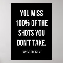 poster de motivação simples, preto e branco