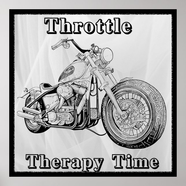 Poster de motocicleta Vintage (Frente)