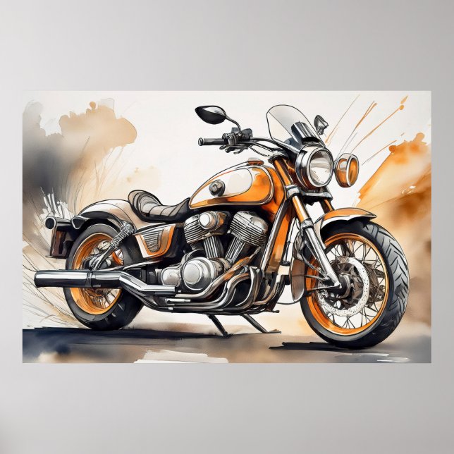 Poster de motociclos (Frente)