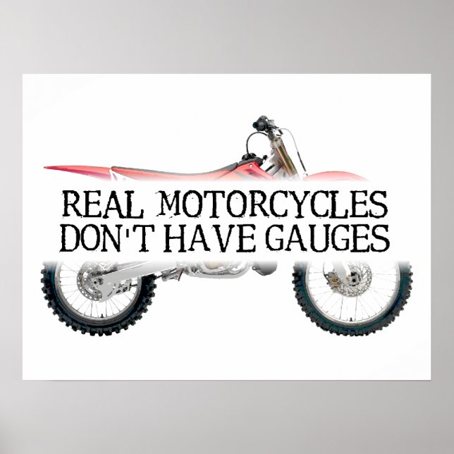 Poster de Motocross de Moto Off-Road Sem Instrumen (Frente)