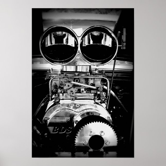 Poster de motor soprado (Frente)