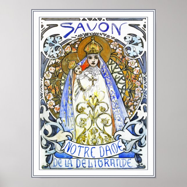 Poster de Mucha: Savon Notre-Dame (Frente)