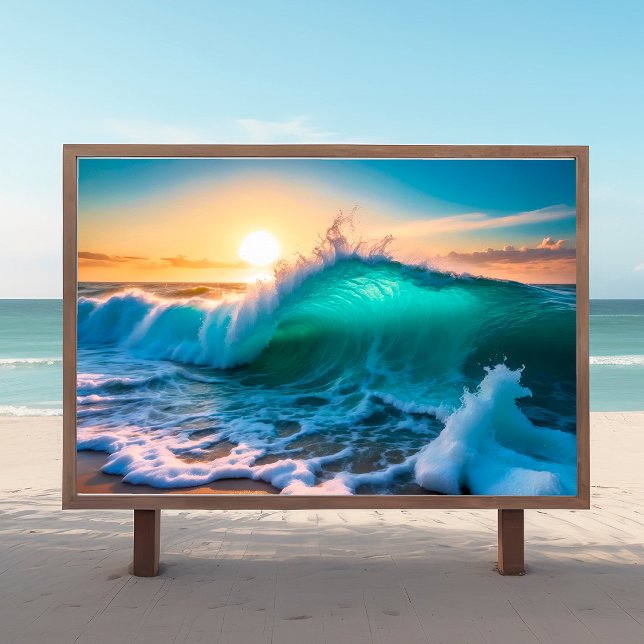 Poster de Muro Costeiro do Nascimento do Oceano On (Criador carregado)