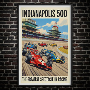 poster de Muro de 500 Vintage de Indianapolis, 196