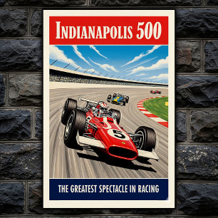 poster de Muro de 500 Vintage de Indianapolis, 196