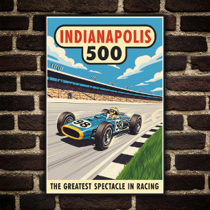 poster de Muro de 500 Vintage de Indianapolis, 196