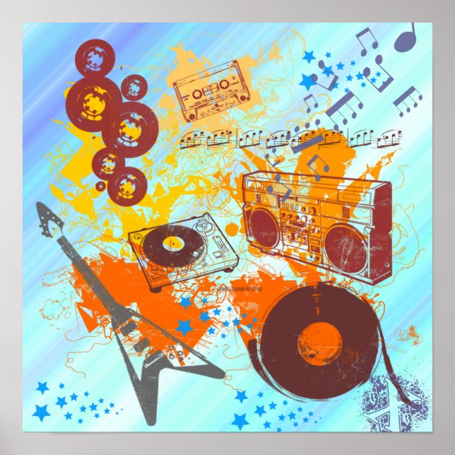 Poster de Música anos 80 (Frente)