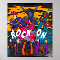 poster de Música de concerto de Banda "Rock On"