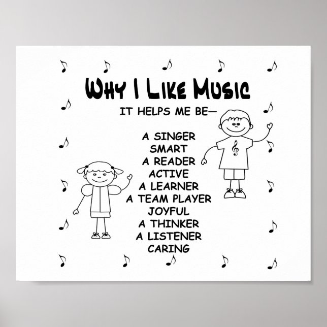 Poster de Música "Why I Like Music" (Frente)