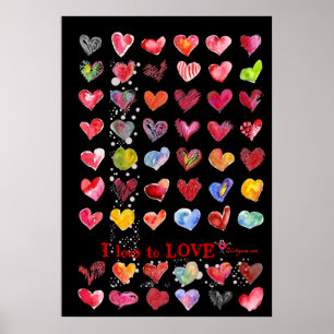 Poster de namorados de em preto
