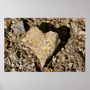 Poster de Namorados "Love Rocks" da Natureza