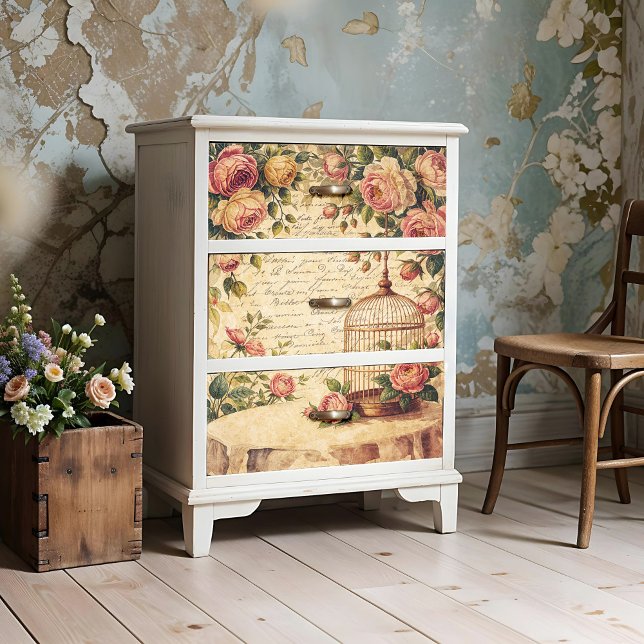 Poster De Nascimento Do chique Ou Papel De Decoupa (This is a mockup, your design may appear larger/smaller depending on size purchased.)