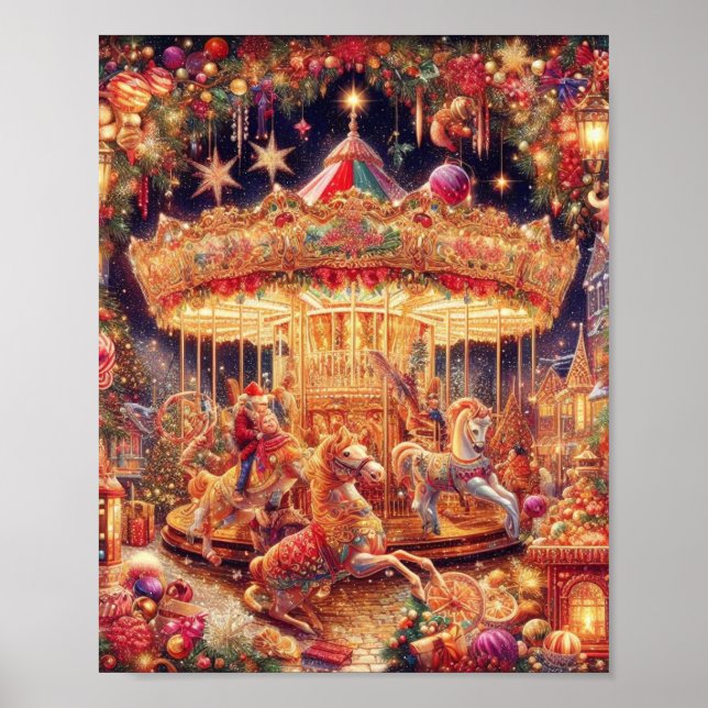 poster de 'Natal Carousel Joy' (Frente)