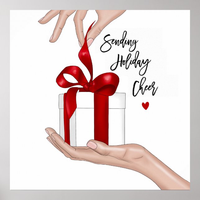 Poster de Natal Cheer Holiday (Frente)