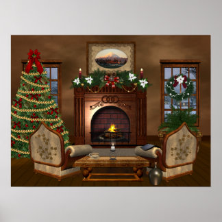 Poster de Natal de Cozy Country