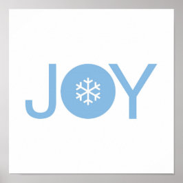 Poster de Natal de Joy Azul
