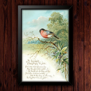 Poster de Natal do Bullfinch 1908