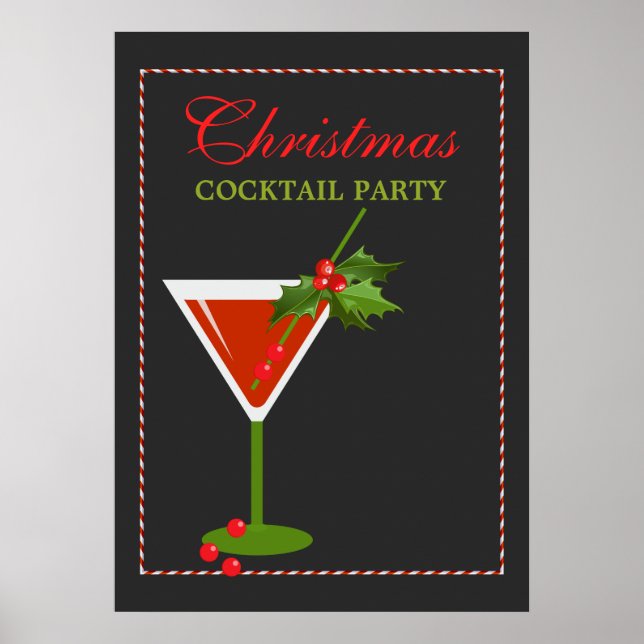 Poster de Natal do Partido Cocktail (Frente)