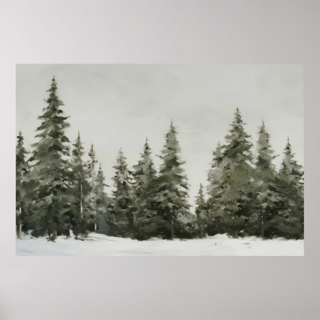 Poster de Natal Pine Tree (Frente)