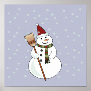 Poster de Natal Snowman