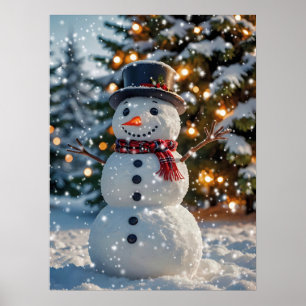 Poster de Natal Snowman