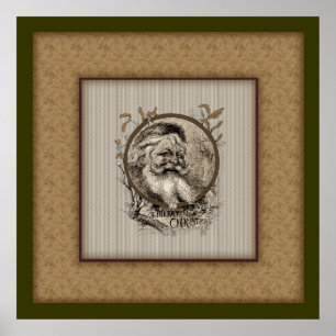 Poster de Natal Thomas Nast Santa Claus