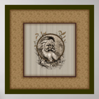 Poster de Natal Thomas Nast Santa Claus