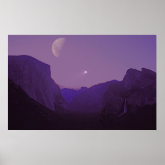 Poster de navegação Celestial no vale de Yosemite