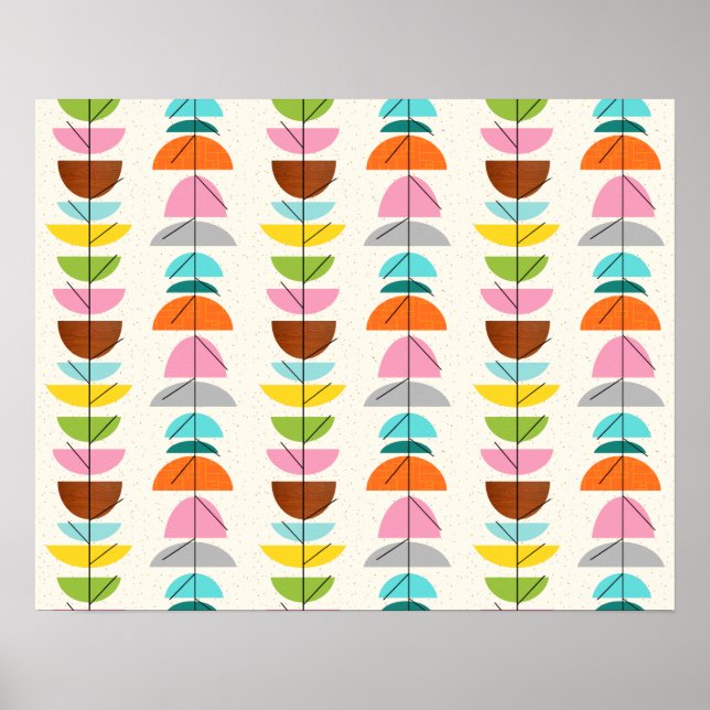 Poster de Ninhos Coloridos Retroativos (Frente)