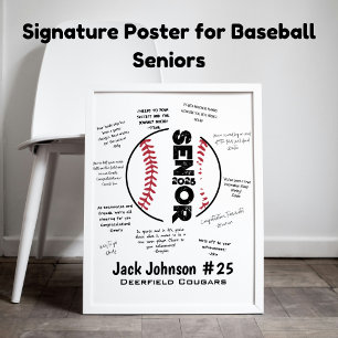 Poster de Noite do Mais velho de Baseball para Ass