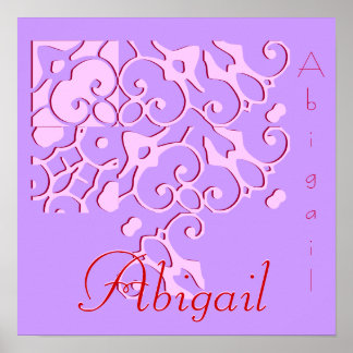 Poster de Nome do Designer Abigail