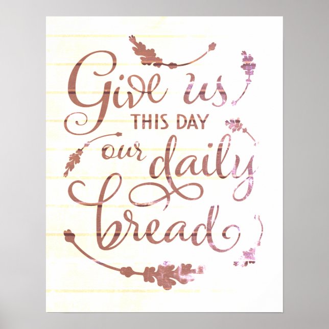 Poster Dê-Nos Este Dia (Frente)