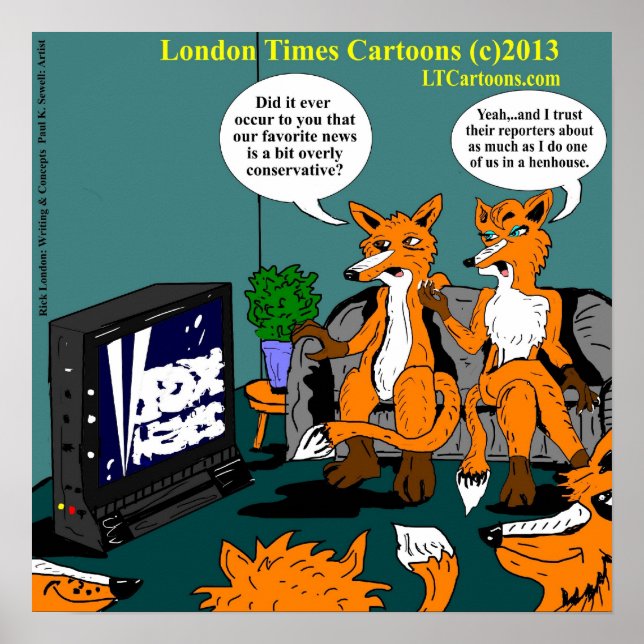 Poster de notícias conservadoras engraçadas (Frente)