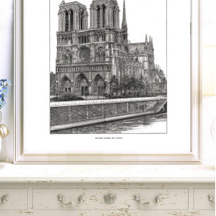 Poster de Notre Dame de Paris 12"x16"