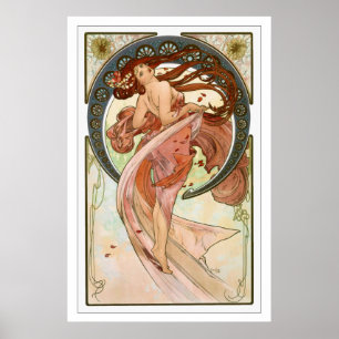 Poster de Nouveau da arte de Mucha - dança