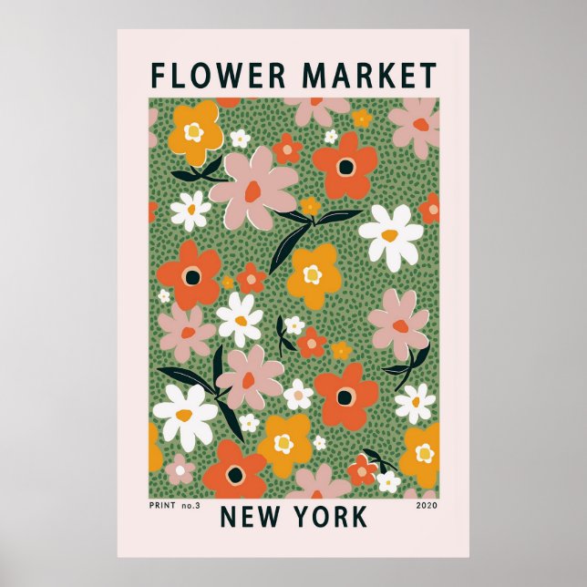 Poster de Nova Iorque para o mercado da Flor (Frente)