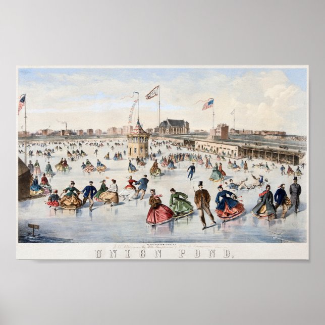 Poster de Nova Iorque Union Pond (Frente)