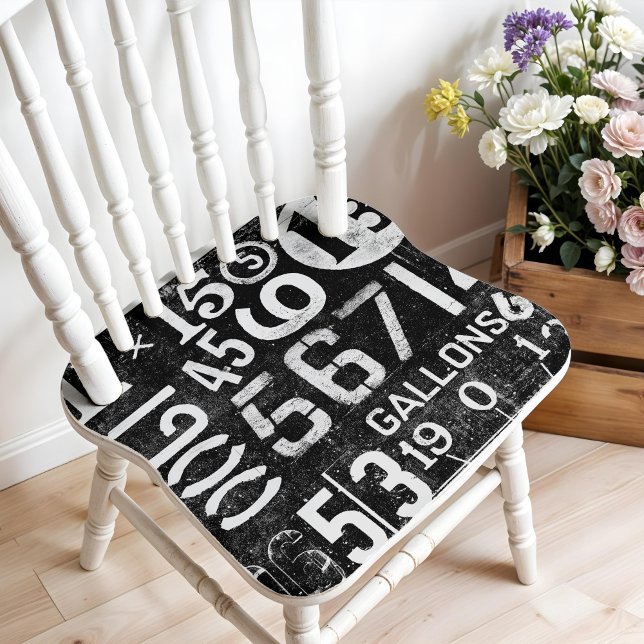 Poster de Números de Vintage para desacoplamento o (This is a mockup, your design may appear larger/smaller on your decoupage item.)