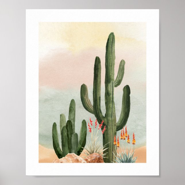 Poster de Nursery Saguaro Cactus (Frente)