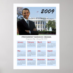 Poster de Obama - calendário de parede 2009